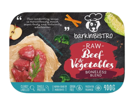 Barkin Bistro Raw Dog Food Boneless Beef and Veg Supply