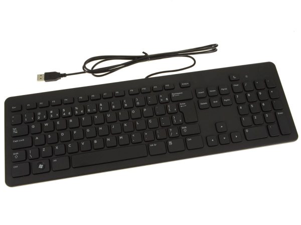 New Brazil Dell OEM USB Multi Media 105-Key Quiet Keyboard XCW79 Hot on Sale