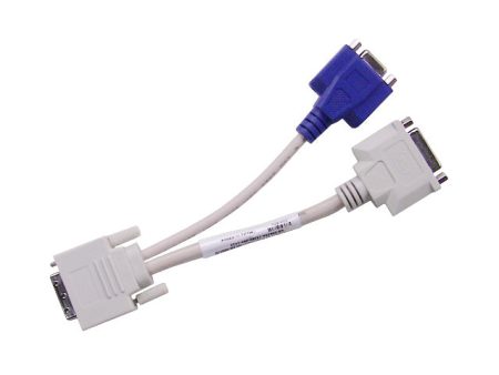 New Dell OEM DVI-I to VGA and DVI-D  Y  Dongle Adapter Cable 965RK Fashion