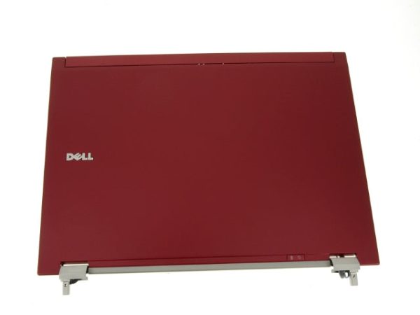 New RED Dell OEM Latitude E6500 15.4  LCD Back Cover Lid Assembly  Hinges W891N For Cheap