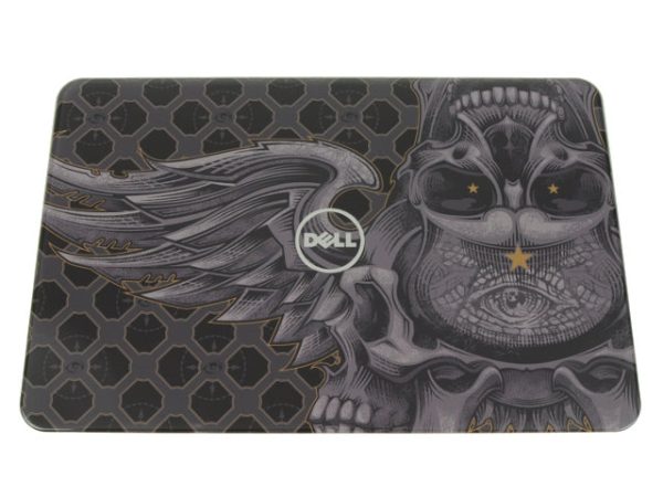 New Skull Dell OEM Inspiron N4110 14  Switchable Lid LCD Back Cover Insert 4TXC8 For Cheap