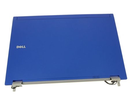 New BLUE Dell OEM Latitude E6510 15.6  LCD Back Cover Lid Assembly  Hinges 528DH Hot on Sale