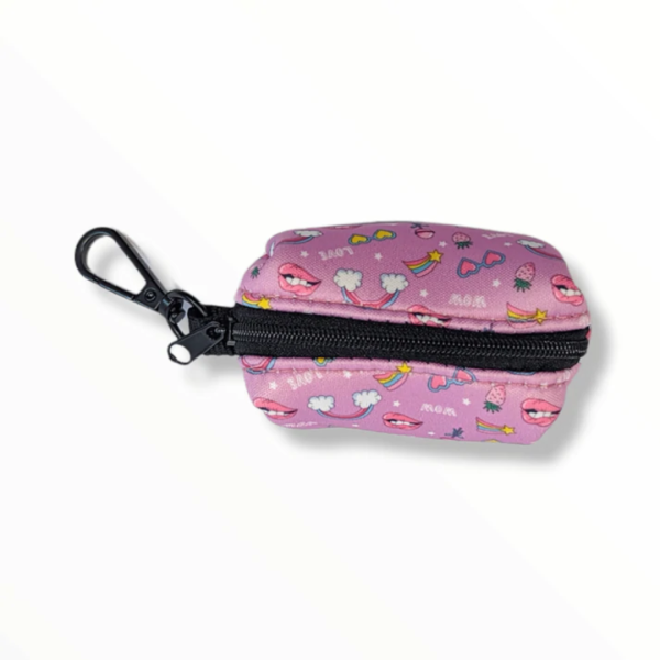 Zelda and Harley Pink Pawer Poop Bag Holder Fashion