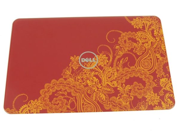 New Paisley in Red Dell OEM Inspiron N4110 14  Switchable Lid LCD Back Cover Insert 6JDR7 Sale