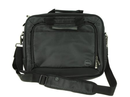 New Dell OEM Black Nylon Topload Notebook Laptop Bag  Shoulder Strap Fits up to 14.0  T43DV Fashion