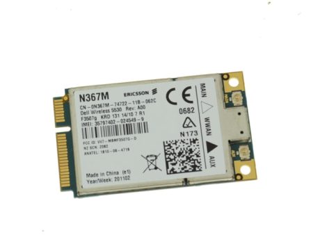 Used Dell OEM Wireless 5530 DW5530 Mini-PCI Express HSPA WWAN Card N367M Hot on Sale