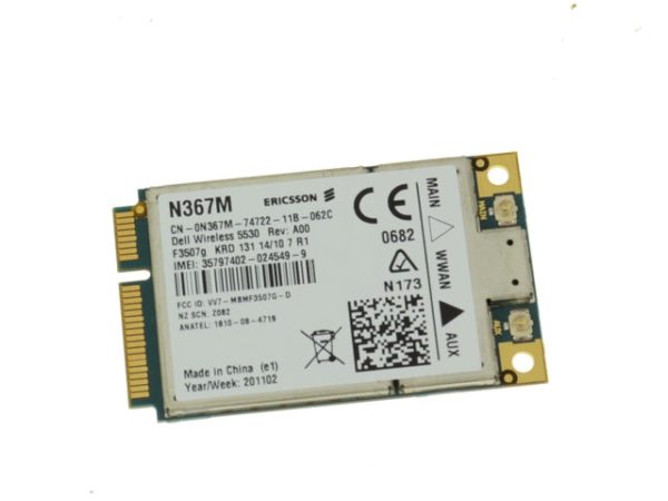 Used Dell OEM Wireless 5530 DW5530 Mini-PCI Express HSPA WWAN Card N367M Hot on Sale