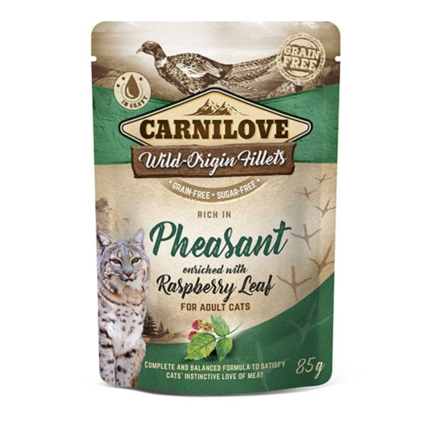 Carnilove Cat Pheasant with Raspberry Leaf Pouch Online Hot Sale