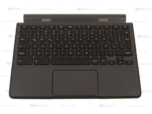 Refurbished Spanish Dell OEM Chromebook 11 3120 Palmrest Touchpad Keyboard Assembly 7PVG7 Discount